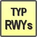 Piktogram - Typ: RWYs
